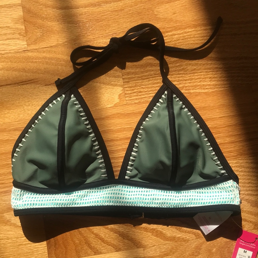 Target triangle bikini top